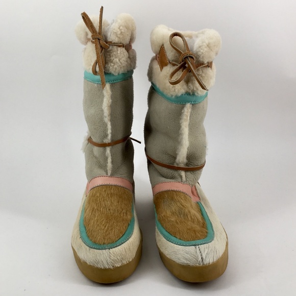 TECHNICA Goat Hair Snow Boots Size 8 - Picture 2 of 8
